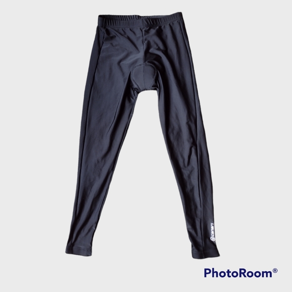 Black CANARI men's padded cycling pants size Large
